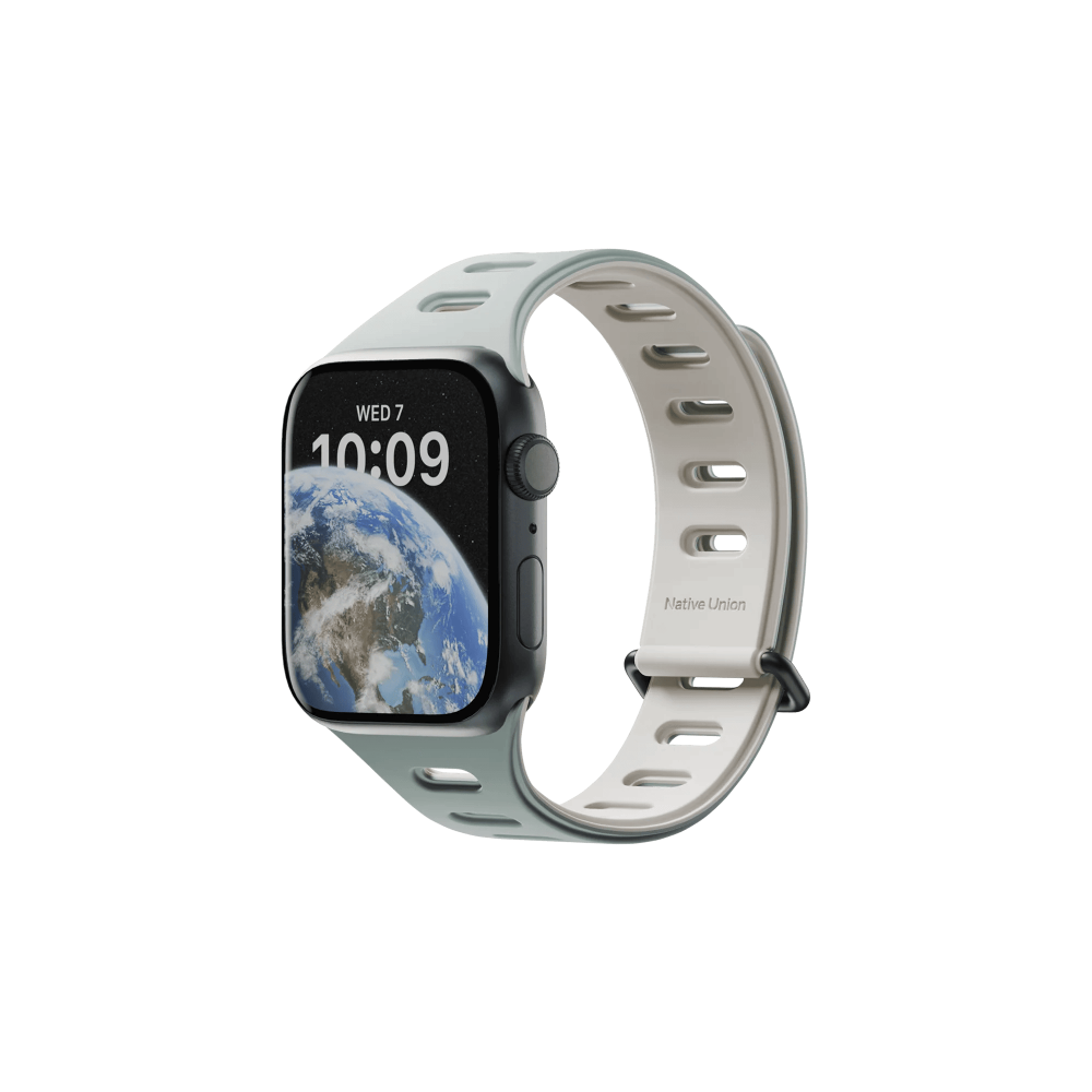 Фото Ремешок Native Union для Apple Watch Magnetic 38/40/41мм, зеленый/серый Фото Ремешок Native Union для Apple Watch Magnetic 38/40/41мм, зеленый/серый