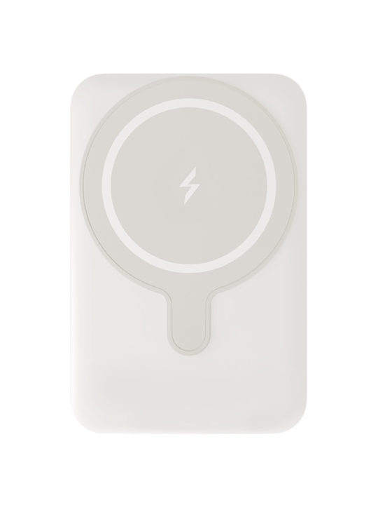 Фото Аккумулятор внешний VLP Magsafe PowerBank 5000 mAh, 3A, USB-C, белый Фото Аккумулятор внешний VLP Magsafe PowerBank 5000 mAh, 3A, USB-C, белый