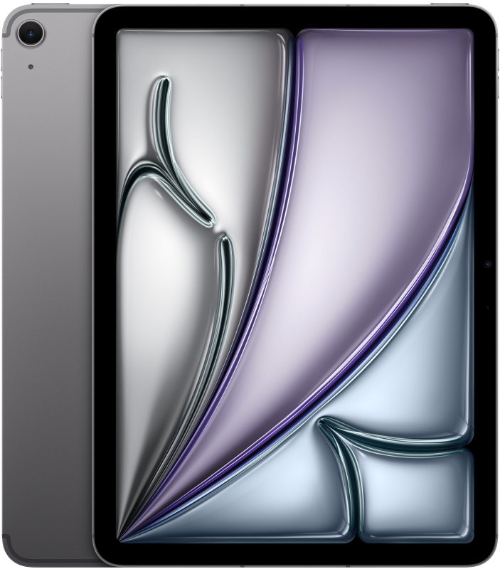 Фото Apple iPad Air M4 (2026) 11” дюймов Wi-Fi + Cellular 1 ТБ, Серый космос На фото изображено Apple iPad Air M4 (2026) 11” дюймов Wi-Fi + Cellular 1 ТБ, Серый космос
