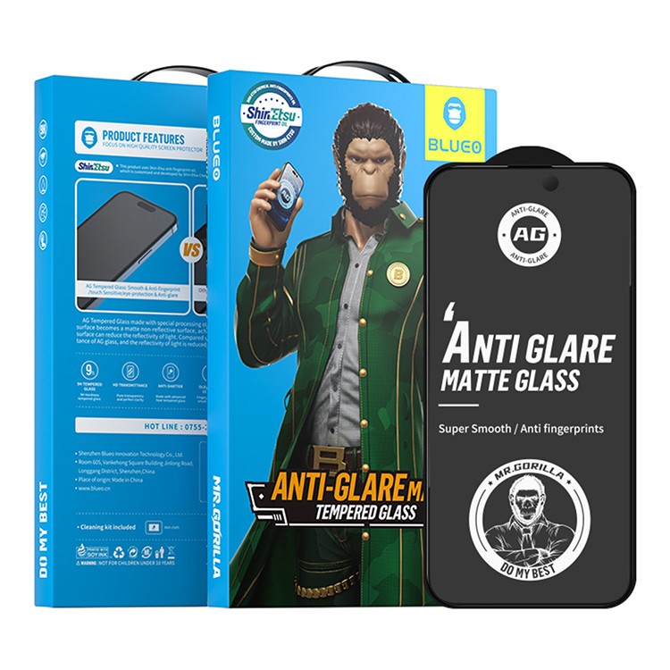 Фото Матовое защитное стекло Blueo для Apple iPhone 13/13 Pro/14 Фото Матовое защитное стекло Blueo для Apple iPhone 13/13 Pro/14