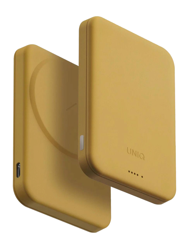 Фото Внешний аккумулятор Uniq Lexa 5000 mAh, желтый Фото Внешний аккумулятор Uniq Lexa 5000 mAh, желтый