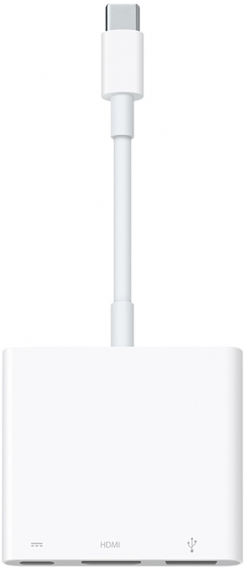 Фото Адаптер Apple USB-C Digital AV Multiport, белый Фото Адаптер Apple USB-C Digital AV Multiport, белый